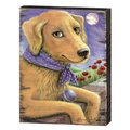 Clean Choice Flowers Fetch  Fun Art by Laura Seeley on Wooden Board Wall Decor CL1786004